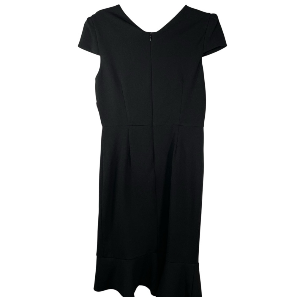 Betsey Johnson puff sleeve scuba crepe dress LBD black nwt size 8 - Picture 7 of 10
